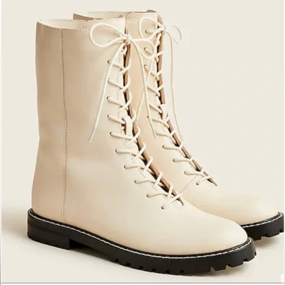 Gwen Lug Sole Combat Boots JCrew